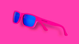 occhiali pink fluo